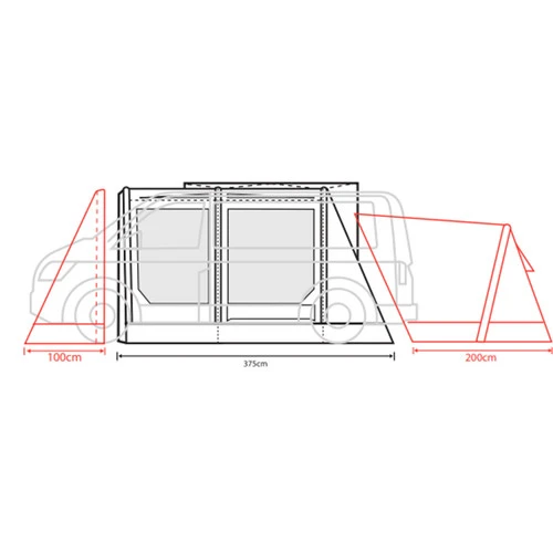 Outdoor Revolution Movelite Zip On Porch Door T3E/T4E - Image 5
