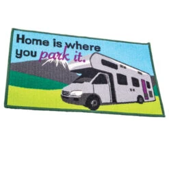 Home Is Where You Park It (motor Home) Door Mat