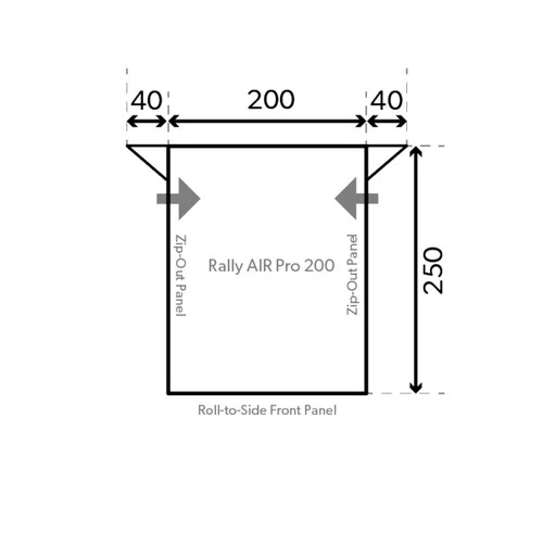 Dometic Rally Pro 200 Poled Awning - Image 2