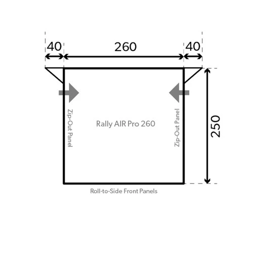 Dometic Rally Pro 260 Poled Awning - Image 2