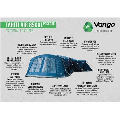 Vango Tahiti 850XL Air Tent - Image 3
