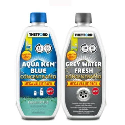Thetford Aqua Kem Blue Eucalyptus And Grey Water Fresh Concentrated Duo Pack