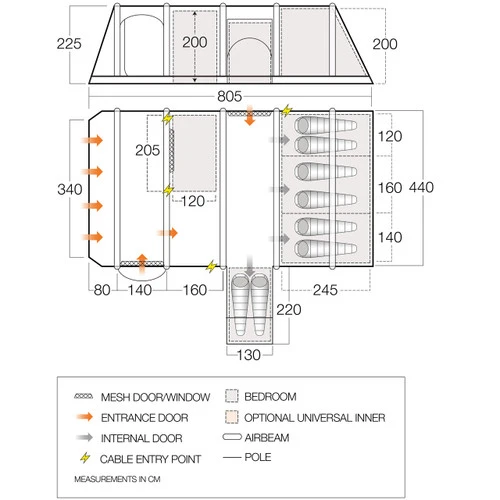 Vango Tahiti 850XL Air Tent - Image 16